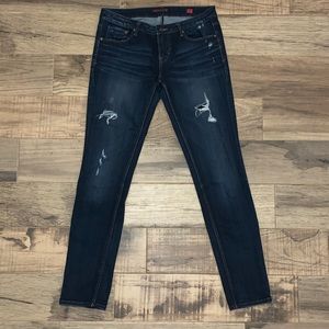 Dark Washed Distressed Jeans
